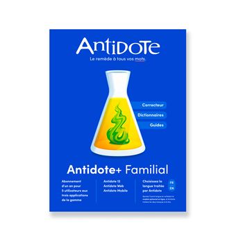 Logiciel Antidote+ Familial Druide Antidote 12 + Antidote Web + Antidote Mobile 1 an pour PC ou Mac - 1