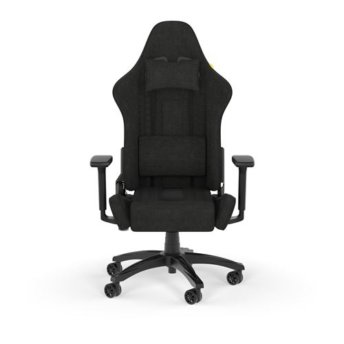 Chaise De Jeu Corsair TC100 Relaxed - Noir Et Bleu, Confort Large Et Ergonomique Pour Gaming Et Bureau