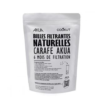 Recharge Billes filtrantes pour carafe Akua Cookut 61181720 Blanc