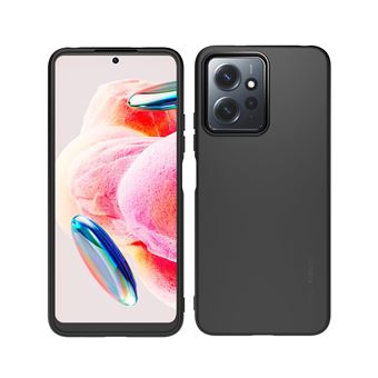 Pack Coque arrière semi-rigide Made For Xiaomi pour Xiaomi Redmi Note 12 4G Noir + Protège-écran en verre trempé