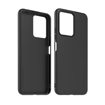 Pack Coque arrière semi-rigide Made For Xiaomi pour Xiaomi Redmi Note 12 4G Noir + Protège-écran en verre trempé