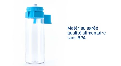 BRITA 36410 Bouteille d'eau de qualité supérieure avec filtre, acier inoxydable, rose 20oz