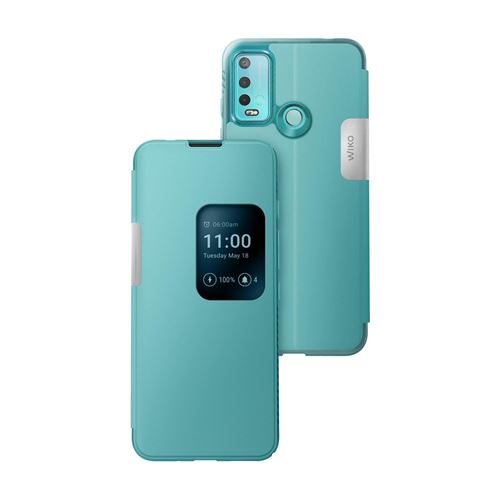 Etui Smart Folio pour Wiko Power U30 Vert menthe
