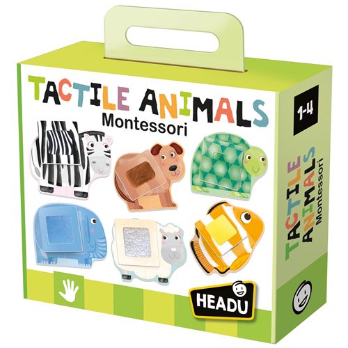 Headu Jeu Découverte Mon 1Er Puzzle Animaux Tactile Montessori