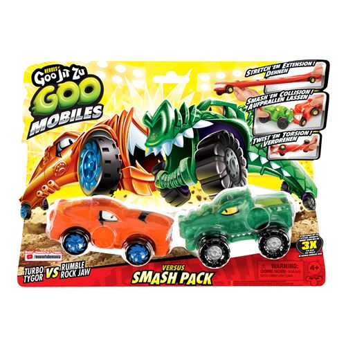 Set de 2 voitures Goo Jit Zu Goo Mobiles Versus Modèle aléatoire