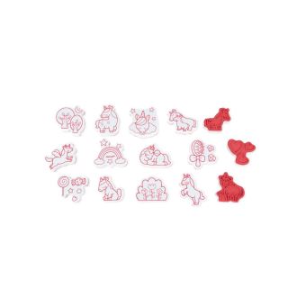 Pack de 15 tampons Janod Unicorns stampinoo