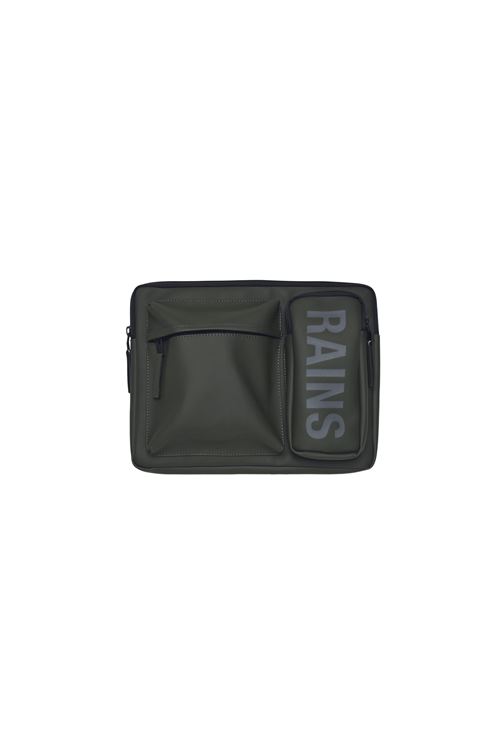 Housse imperméable Rains Texel pour ordinateur de 15" et 16" Kaki