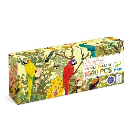 Djeco Puzzle Peaceful Birds 1000 Pièces Jeu De Puzzle Fsc Mix - vue 8