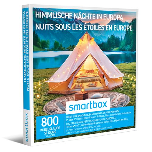 Coffret cadeau SmartBox Nuits sous les étoiles en Europe