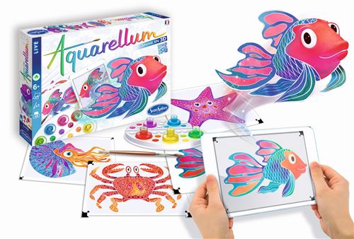 Peinture Sentosphère Aquarellum Live Fonds Marins