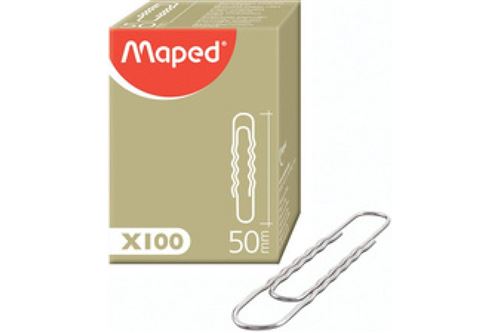 MAPED BOITE 100 ATTACH ONDULEES 50MM