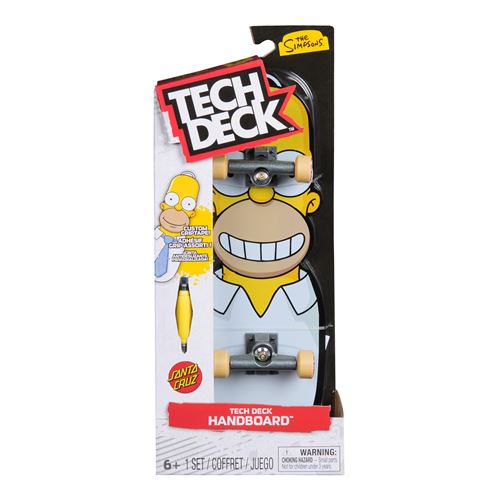 Pack figurine Tech Deck 1 handboard The Simpsons X Santa Cruz