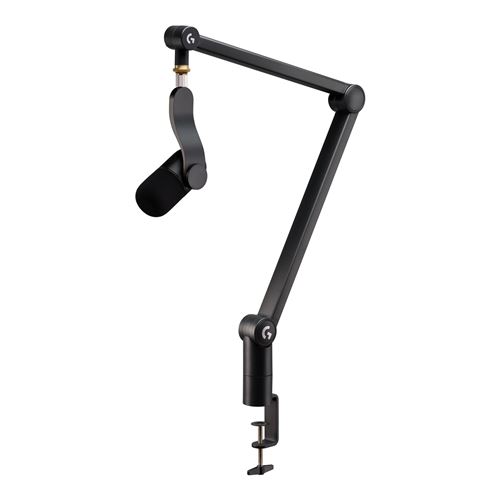 Microphone gaming Logitech G Yeticaster GX avec bras articulé Noir