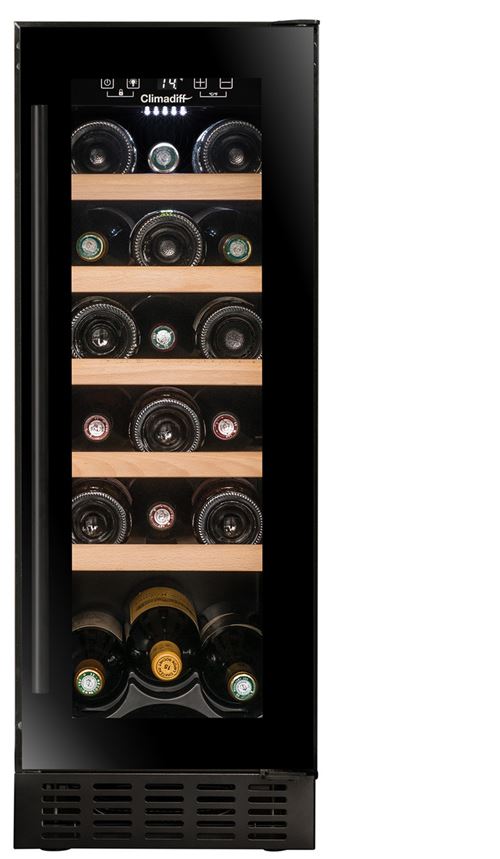 Cave à vin de service encastrable Climadiff CBU20S2B 20 bouteilles Noir