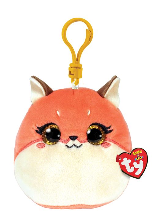Ty Peluche Squish A Boos Clip Roxie Le Renard