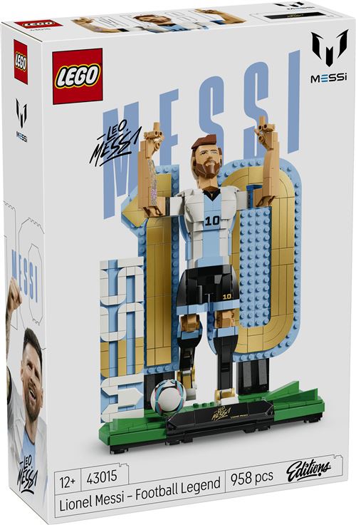 LEGO® Editions Football 43015 Lionel Messi – Légende du foot