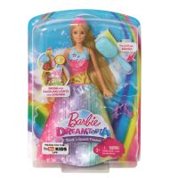 Barbie Dreamtopia Licorne Arc-en-ciel sons et lumières avec crinière et  queue rose, fournie avec une brosse, jouet pour enfant, GFH60 : :  Jeux et Jouets