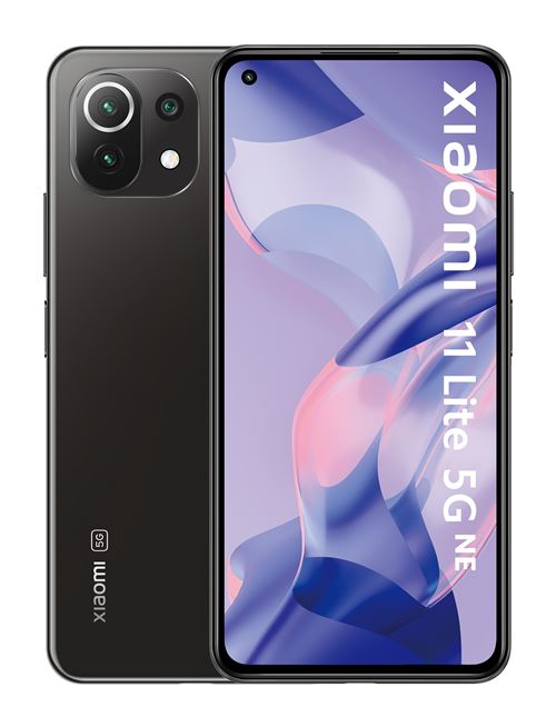 Smartphone Xiaomi 11 Lite 6,55 5G 128 Go Double SIM Noir Nouvelle Edition
