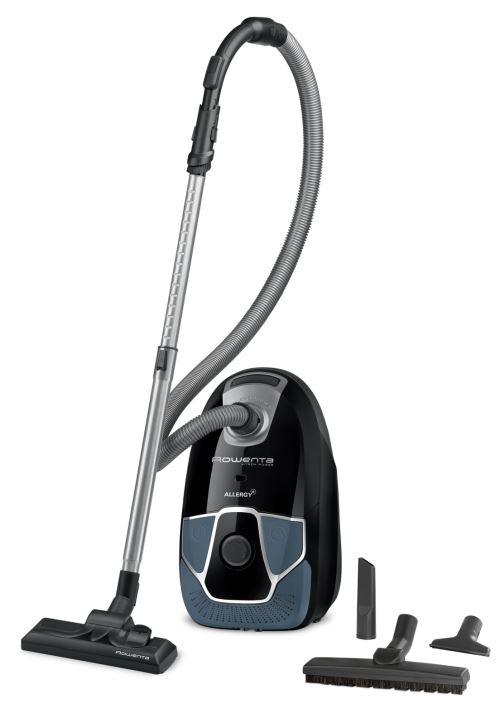 Aspirateur avec sac Rowenta X-Trem Power Allergy+ 550 W Noir et Bleu