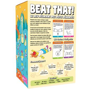 Jeu d’ambiance Cartamundi BEAT THAT! Le Jeu Délirant des Défis Déjantés