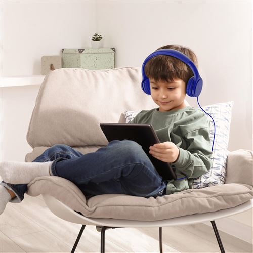 Casque audio filaire pour enfant swingson kids bleu - Conforama