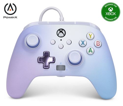 Manette filaire améliorée PowerA pour Xbox Series X|S Rêve pastel