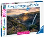 Puzzle 1000 pièces Ravensburger La cascade Háifoss Islande