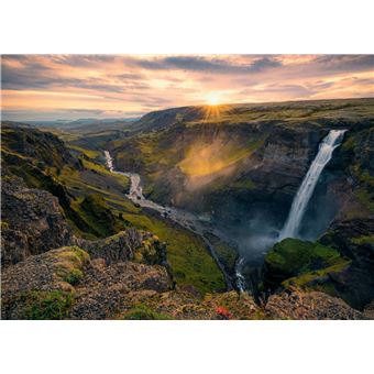 Puzzle 1000 pièces Ravensburger La cascade Háifoss Islande