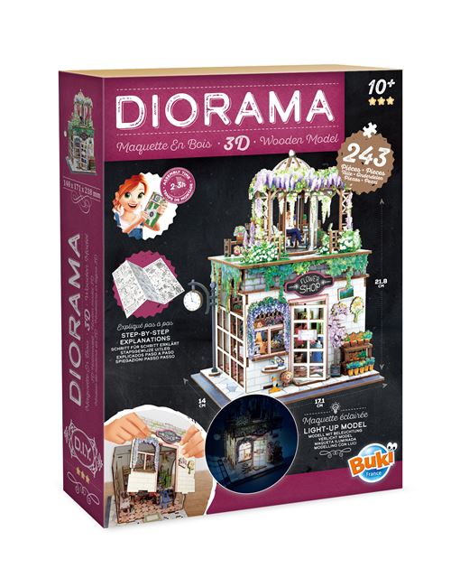 Maquette en bois Buki Diorama Fleuriste