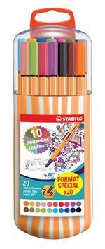 Set 20 stylos feutres Stabilo Point 88