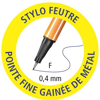 Set 20 stylos feutres Stabilo Point 88