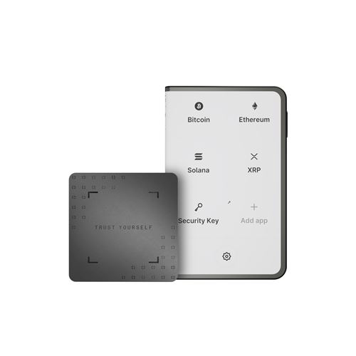 Cryptowallet Ledger Stax™ Graphite avec Recovery Key incluse