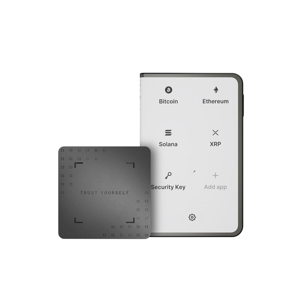 Cryptowallet Ledger Stax™ Graphite avec Recovery Key incluse
