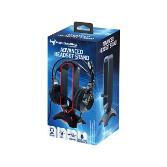 Station de rangement Noir Subsonic avec LED et port USB pour casque gaming