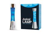 Lampe à poser Itotal Lave Socle Argent Fluide Bleu et Blanc 30 W 40 cm