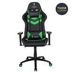 Chaise gaming Alpha Omega Players Berserker Thor Luxury Noir et Vert