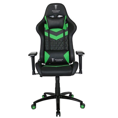 ALPHA OMEGA PLAYERS Chaise gaming  Berserker Thor Luxury Noir et Vert