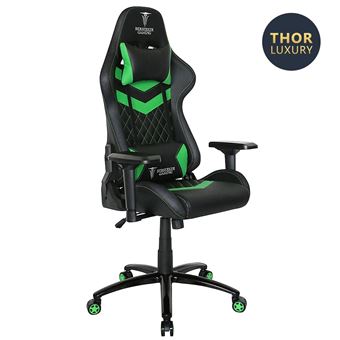 Chaise gaming Alpha Omega Players Berserker Thor Luxury Noir et Vert