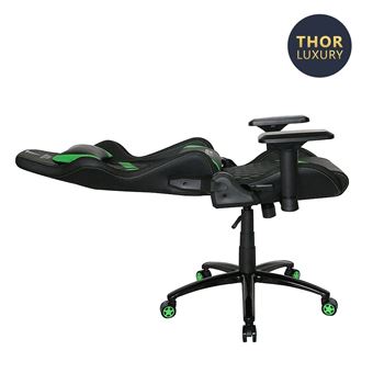 Chaise gaming Alpha Omega Players Berserker Thor Luxury Noir et Vert