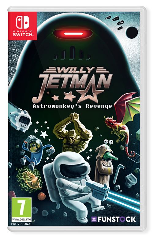 Pochette avant du jeu Willy Jetman Astromonkey's Revenge Nintendo Switch