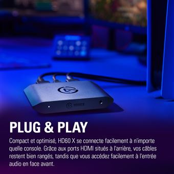 Carte d'acquisition externe Elgato HD60 X Noir - Autre accessoire gaming -  Achat & prix