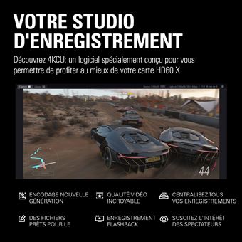 Carte d‘acquisition externe Elgato HD60 X Noir