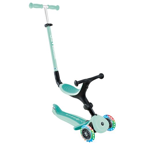 Globber Trottinette évolutive GO UP ACTIVE PLUS LIGHTS avec siège pastel - vue 3