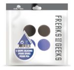 Pack de 4 grips en silicone Freaks And Geeks Bleu et Noir pour Sticks PS4