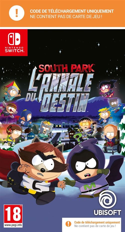 Pochette avant du jeu South Park: L'annale du destin Code in the box Nintendo Switch