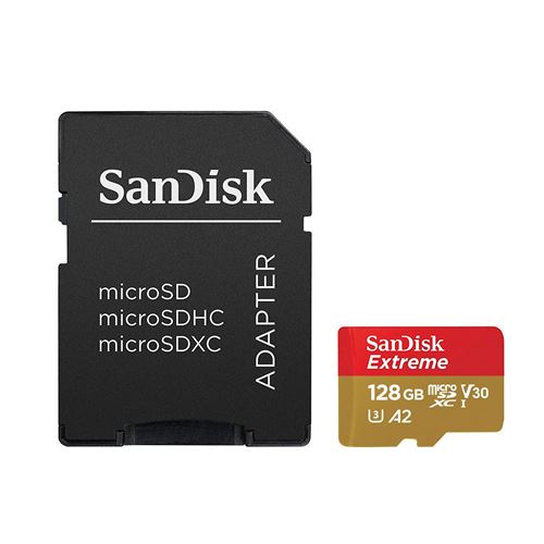 Genericc Carte Micro SD SDXC haute vitesse Classe 10 avec adaptateur 128 Go 