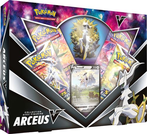 Carte à collectionner Pokémon Coffret Arceus-V 4 boosters État correct - Pokémon reconditionné disponible sur Fnac