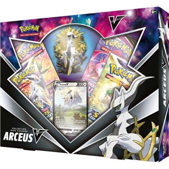 Carte à collectionner Pokémon Coffret Arceus-V 4 boosters