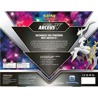 Carte à collectionner Pokémon Coffret Arceus-V 4 boosters