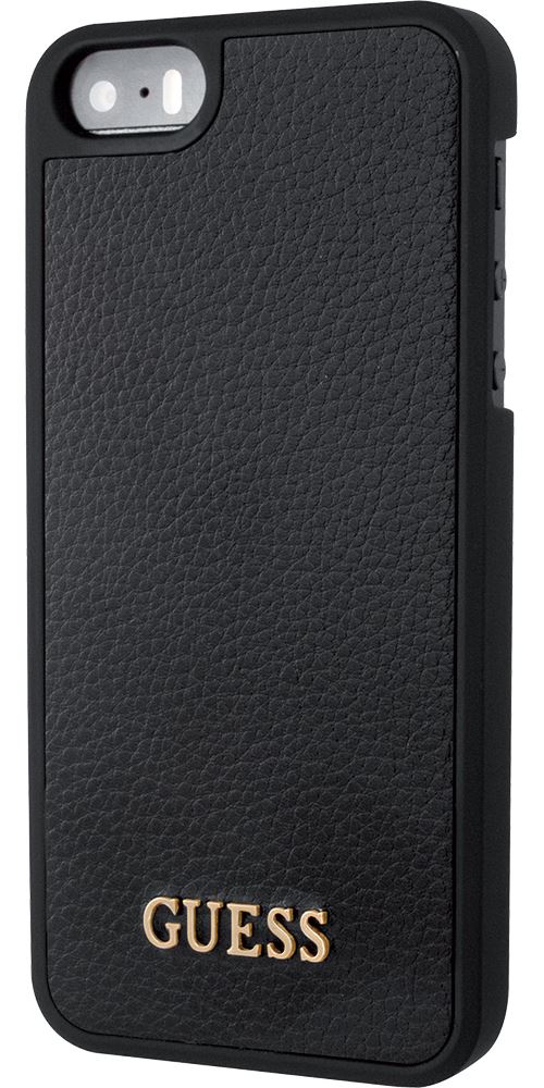 Coque rigide Guess Iridescent noire pour iPhone 5/5S/SE